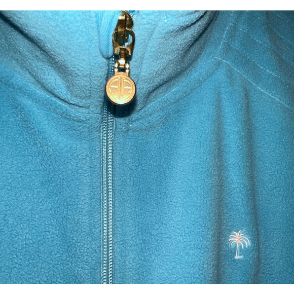 Lilly Pulitzer Swift Full Zip Fleece Vest Jacket (Blue) size Small - Picture 2 of 5